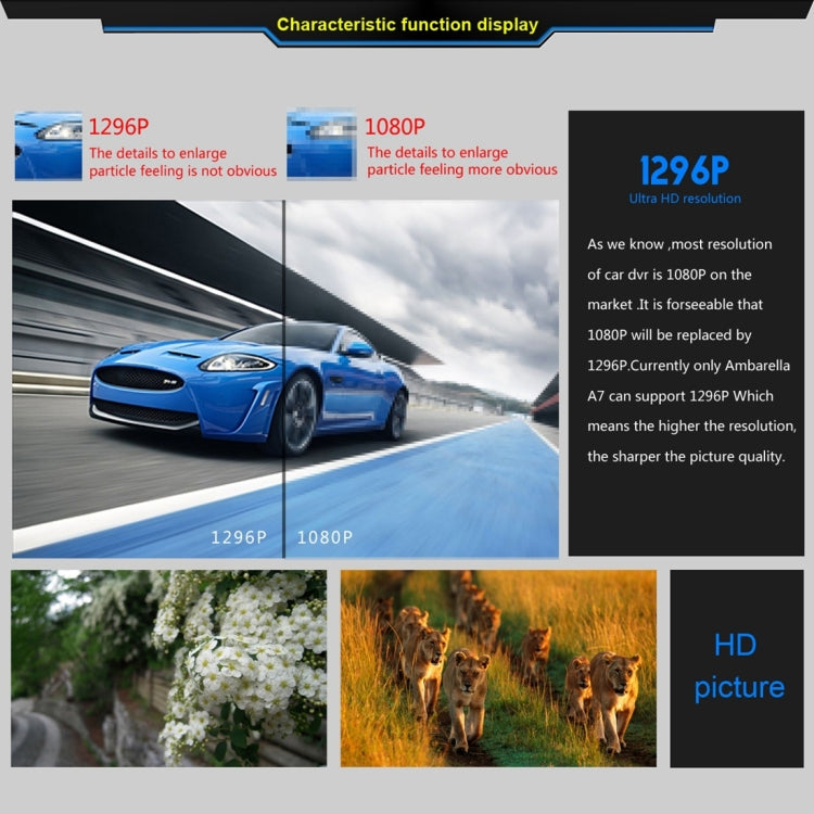 GS90C Car DVR Camera 2.7 inch LCD Screen HD 2304 x 1296P 170 Degree Wide Angle Viewing, Support Motion Detection / TF Card / G-Sensor / HDMI, GS90C GS90C Car DVR Camera 2.7 inch LCD Screen HD 2304 x 1296P 170 Degree Wide Angle Viewing, Support Motion Detection / TF Card / G-Sensor / HDMI, GS90C
